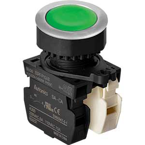 Nút nhấn nhả không đèn AUTONICS S3PF-P1GAB D30 1NO+1NC (Xanh)