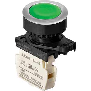 Nút nhấn nhả không đèn AUTONICS S3PF-P1GBM D30 1NC (Xanh)