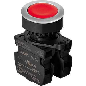 Nút nhấn nhả không đèn AUTONICS S3PF-P1R2A D30 2NO (Đỏ)