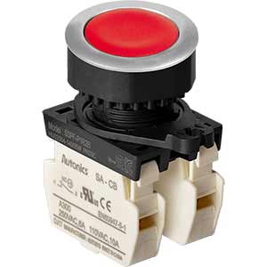 Nút nhấn nhả không đèn AUTONICS S3PF-P1R2BM D30 2NC (Đỏ)