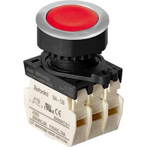 Nút nhấn nhả không đèn AUTONICS S3PF-P1R3B D30 3NC (Đỏ)