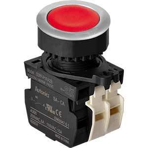 Nút nhấn nhả không đèn AUTONICS S3PF-P1RA2BM D30 1NO+2NC (Đỏ)
