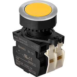 Nút nhấn nhả không đèn AUTONICS S3PF-P1YA2B D30 1NO+2NC (Vàng)