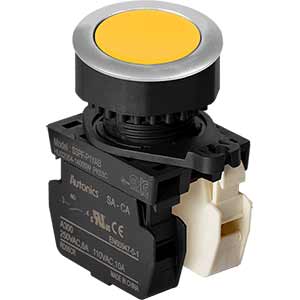 Nút nhấn nhả không đèn AUTONICS S3PF-P1YAB D30 1NO+1NC (Vàng)