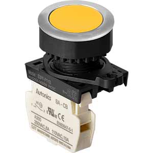 Nút nhấn nhả không đèn AUTONICS S3PF-P1YB D30 1NC (Vàng)