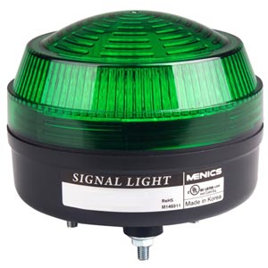 Đèn xoay cảnh báo AUTONICS MS86W-B00-G 12-24VAC/DC D86 có còi màu xanh lá