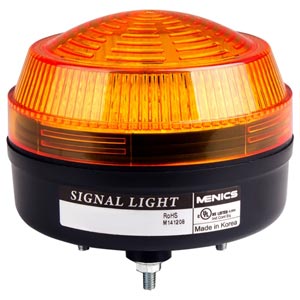 Đèn xoay cảnh báo AUTONICS MS86W-B00-Y 12-24VAC/DC D86 có còi màu vàng