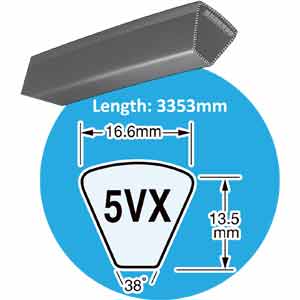 Dây curoa bản V MITSUBOSHI 5VX1320