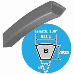 Dây curoa loại M-A-B-C-D-E MITSUBOSHI B138