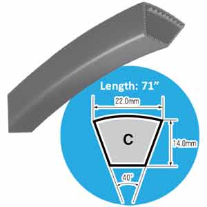Dây curoa loại M-A-B-C-D-E MITSUBOSHI C71
