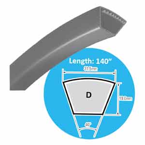 Dây curoa loại M-A-B-C-D-E MITSUBOSHI D140