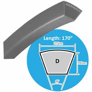 Dây curoa loại M-A-B-C-D-E MITSUBOSHI D170