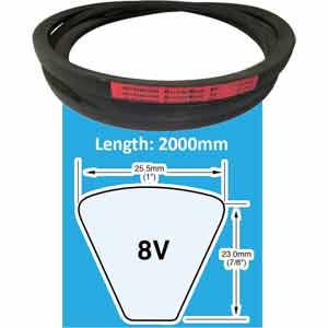 Dây curoa bản V MITSUBOSHI 8V2000