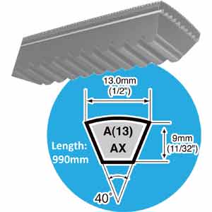Dây curoa MITSUBOSHI RECMF6390