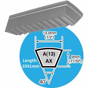RECMF6410 dây đai thang răng Mitsuboshi