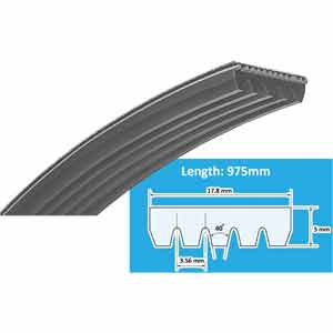 Dây curoa (Rubber V-ribbed belt) MITSUBOSHI 5PK975