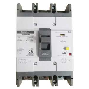 Aptomat chống giật 3 pha LS EBN203c 225A 100mA .