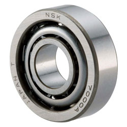 Vòng bi cầu tiếp xúc góc NSK 7000A Đường kính lỗ trục: 10mm; Đường kính ngoài: 26mm; Độ dày vòng bi: 8mm; 24000rpm; Tải trọng động: 5350N