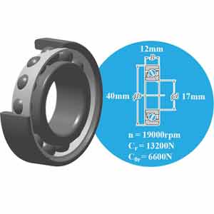 Vòng bi tiếp xúc góc NTN 7203