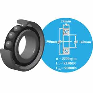 7928 NTN Vòng bi cầu tiếp xúc góc 1 dãy d140