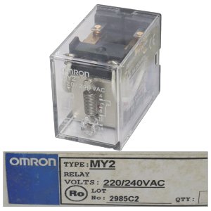 MY2 AC220/240 rơ le trung gian 8 chân 5A Omron