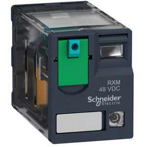 Rơ le trung gian SCHNEIDER RXM2AB2ED 48VDC 8 chân dẹt 12A