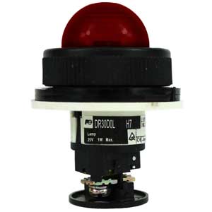 Đèn báo FUJI DR30D0L-H7R Dome; 110VDC; D30; Đèn led; Đỏ