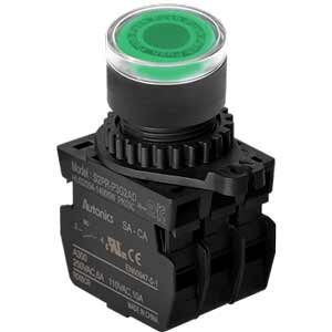 Nút nhấn nhả có đèn AUTONICS S3PF-P3G2AL 110-220VAC D30 2NO (Xanh)