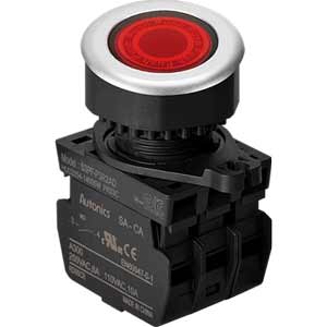 Nút nhấn nhả có đèn AUTONICS S3PF-P3R2ALM 110-220VAC D30 2NO (Đỏ)