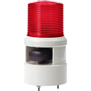 Đèn cảnh báo gương xoay bóng sợi đốt tích hợp còi QLIGHT S100DL-WS-220-R 220VAC; Màu đỏ; Đèn kết hợp còi báo; Cỡ Lens: D100mm; Sáng liên tục, Sáng nhấp nháy