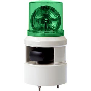 Đèn xoay cảnh báo QLIGHT S100DLR-WA-220-G 220VAC D100 còi đa âm màu xanh lá