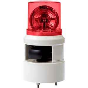 Đèn xoay cảnh báo QLIGHT S100DLR-WM-24-R 24VDC D100 còi đa âm màu đỏ