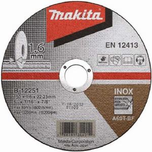 Lưỡi cắt (Kim loại) MAKITA B-12251 150mm; 1.6mm; Brown aluminium oxide (A); A60T