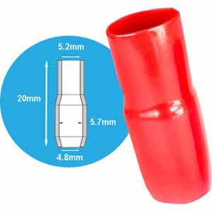 V5.5 Red Chụp nhựa đầu cos MHD - Hàng sẵn kho