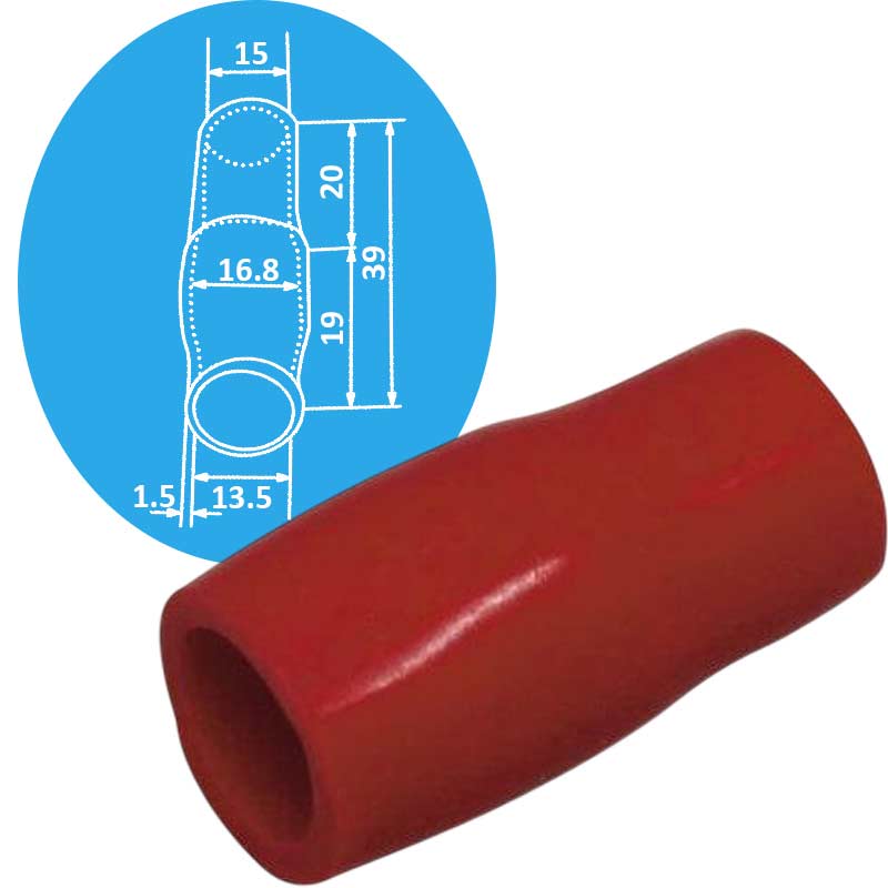 Chụp đầu cốt bằng nhựa CHINA V-50 RED