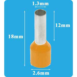 Đầu cốt pin rỗng DOD E0512 ORANGE