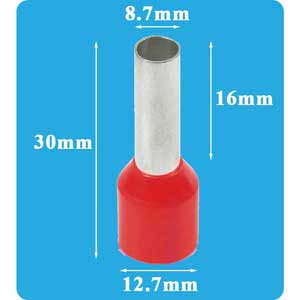 Đầu cốt pin rỗng DOD E35-16 RED