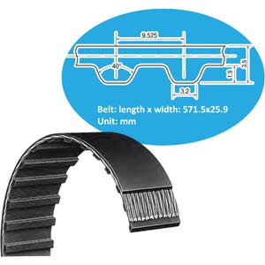 Dây curoa răng BANDO 225L102G