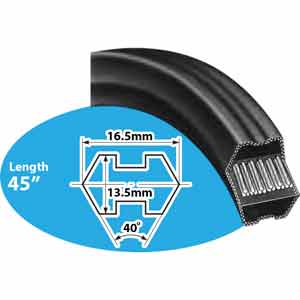 BB45 dây curoa V-belt 2 mặt Bando