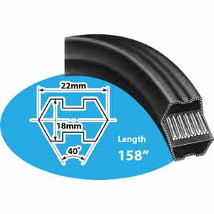 Dây curoa BANDO CC158