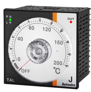 Bộ điều khiển nhiệt độ loại PID, không chỉ thị analog AUTONICS TAL-B4RJ2C 100...240VAC; 0...200ºC; Relay output; Loại đầu vào cảm biến: J