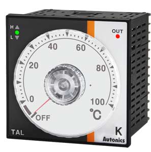Bộ điều khiển nhiệt độ loại PID, không chỉ thị analog AUTONICS TAL-B4SK1C 100...240VAC; 0...100ºC; Voltage output for driving SSR; Loại đầu vào cảm biến: K