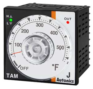 Bộ điều khiển nhiệt độ loại PID, không chỉ thị analog AUTONICS TAM-B4RJ3F 100...240VAC; 32...572ºF; Relay output; Loại đầu vào cảm biến: J