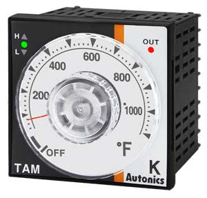 Bộ điều khiển nhiệt độ loại PID, không chỉ thị analog AUTONICS TAM-B4SK6F 100...240VAC; 32...1112ºF; Voltage output for driving SSR; Loại đầu vào cảm biến: K