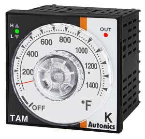 Bộ điều khiển nhiệt độ loại PID, không chỉ thị analog AUTONICS TAM-B4SK8F 100...240VAC; 32...1472ºF; Voltage output for driving SSR; Loại đầu vào cảm biến: K