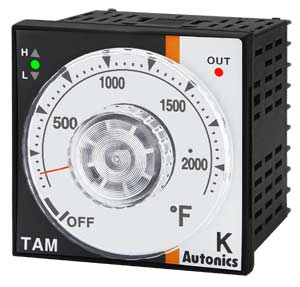 Bộ điều khiển nhiệt độ loại PID, không chỉ thị analog AUTONICS TAM-B4SKCF 100...240VAC; 32...2192ºF; Voltage output for driving SSR; Loại đầu vào cảm biến: K
