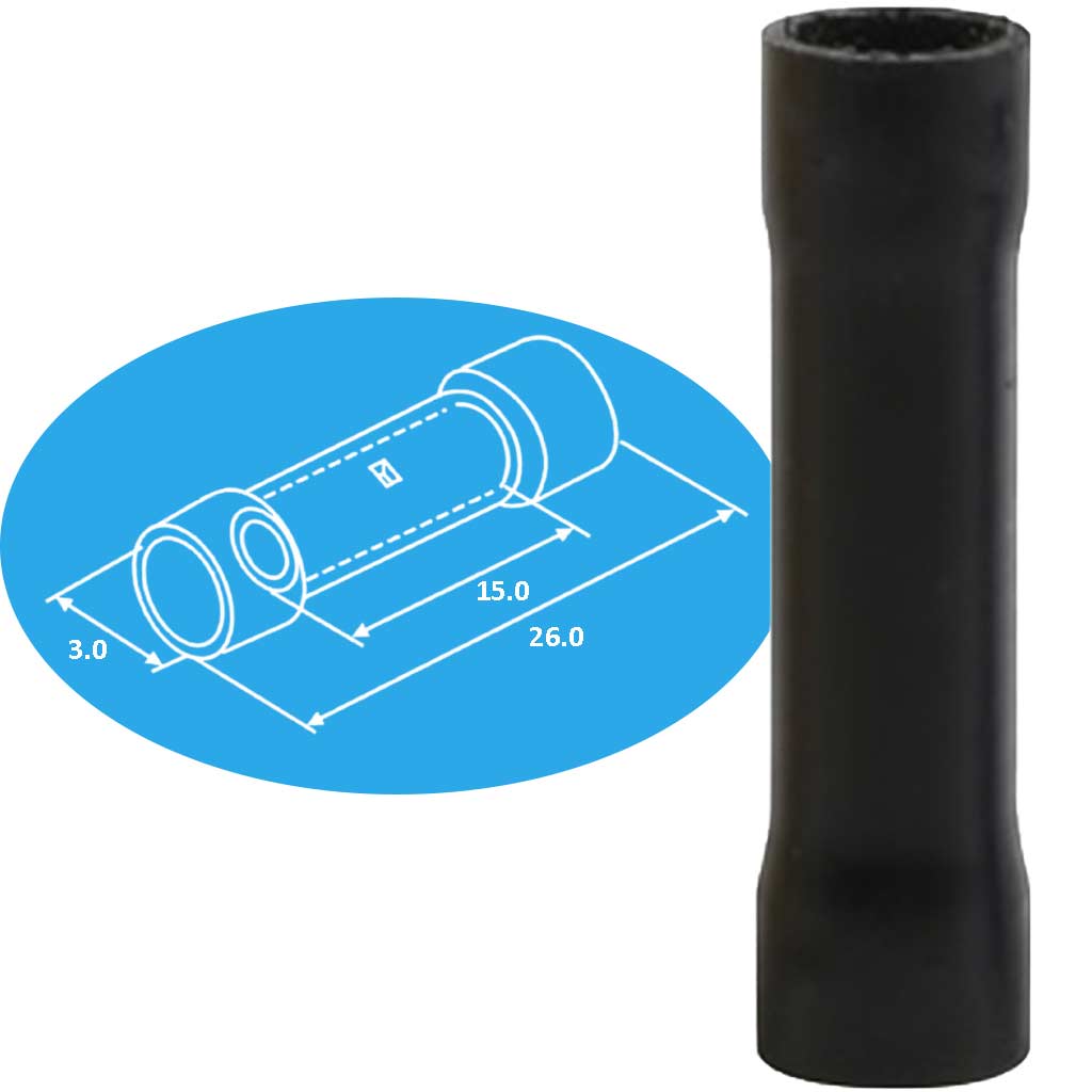 Đầu nối cách điện bọc nhựa   DOD BV 3.5 BLACK
