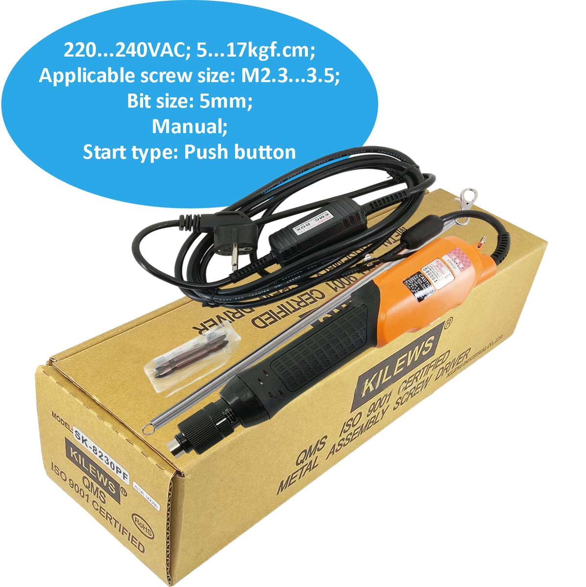 Súng bắn vít điện có chổi than KILEWS SK-8230PF(A)