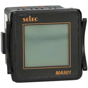 Đồng hồ ampe SELEC MA501 Màn hình LED; 240VAC; Dải đo dòng điện: 50mA...6A; Kích thước lỗ cắt: W67.5xH67.5mm