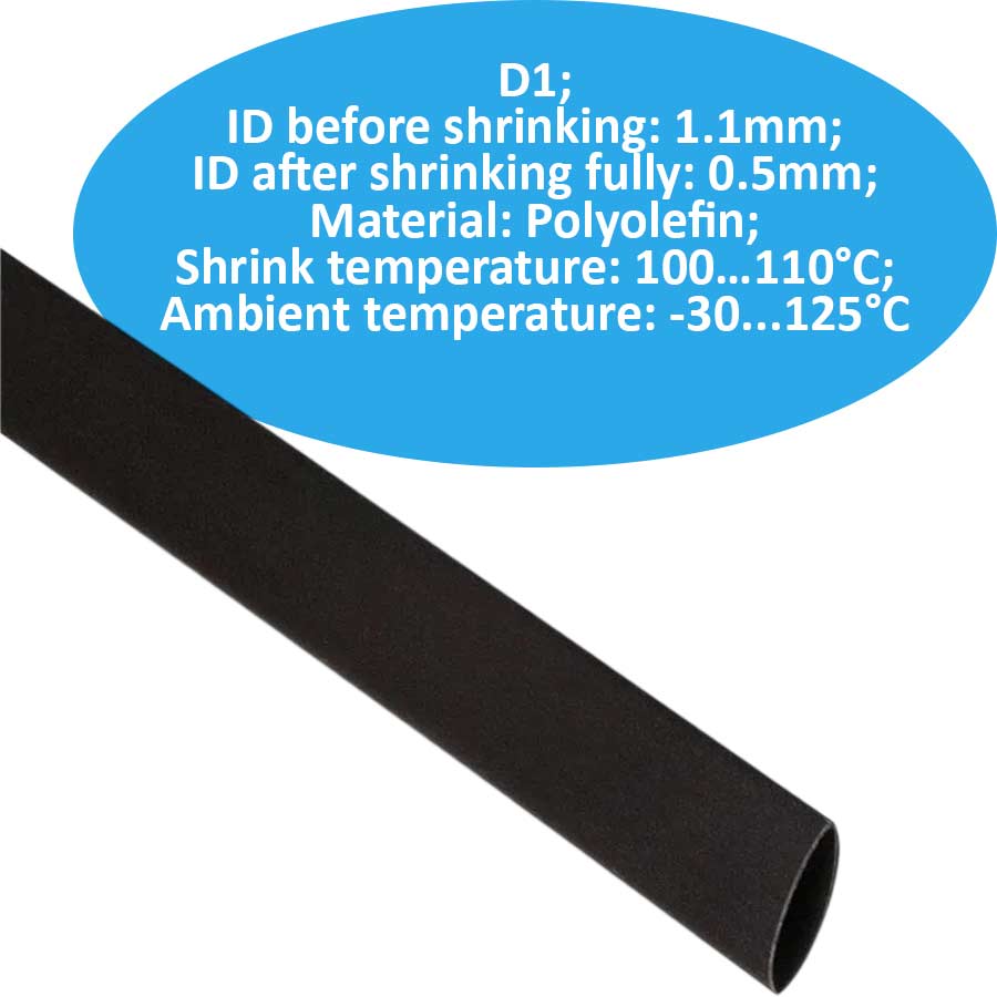 Ống gen co nhiệt  CHINA DRS 1.0 BLACK